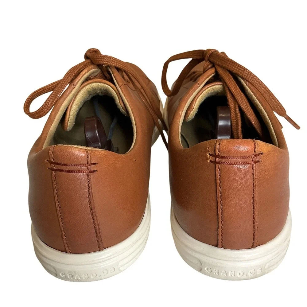 Cole Haan Leather Grand Cross Court II Sneaker Brown Comfort Preppy Casual 12
